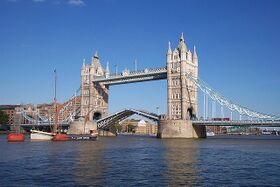 The Tower Bridge opening